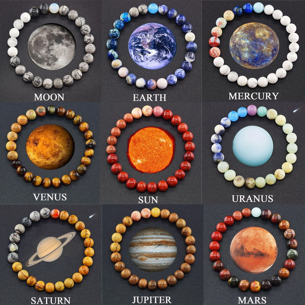 Stone bracelets of the eight planets in the universe