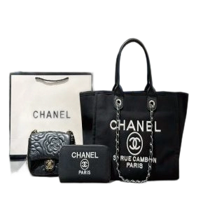 CHANEL handbag 3-piece set